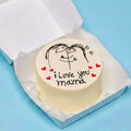 Mama hug doughter cake