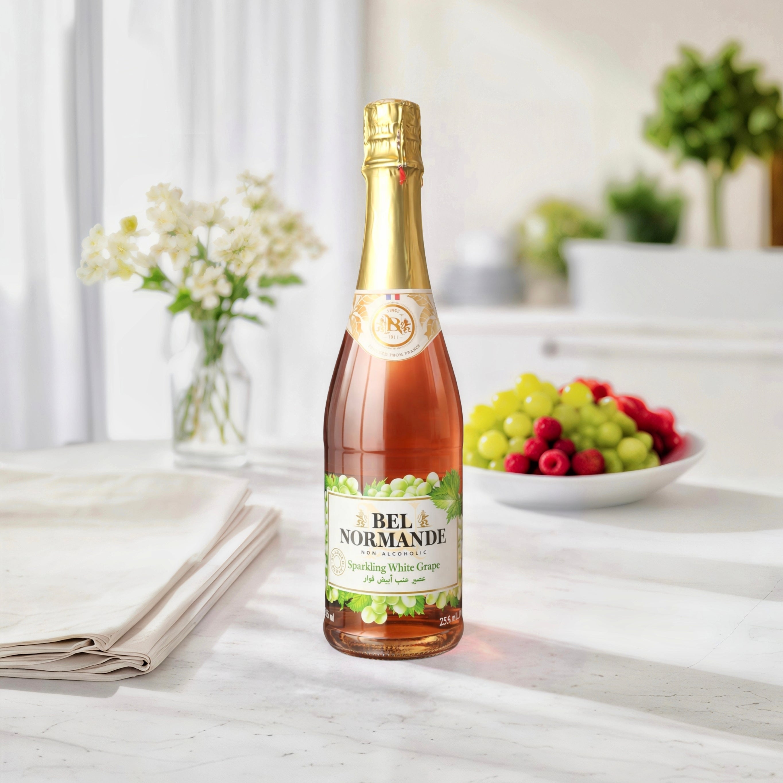 White grape drink sparkling