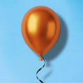 Orange Helium balloon
