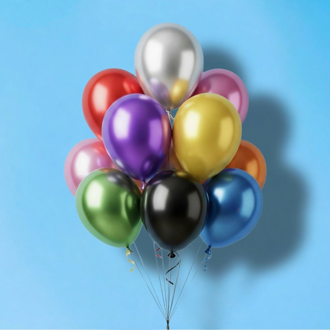 Mix 10 Helium Ballons