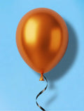 Orange Helium balloon